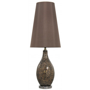 Large Mosaic Tena Table Lamp Brown and Bronze