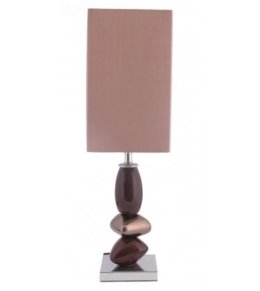 Small Pebble Table Lamp Brown and Bronze