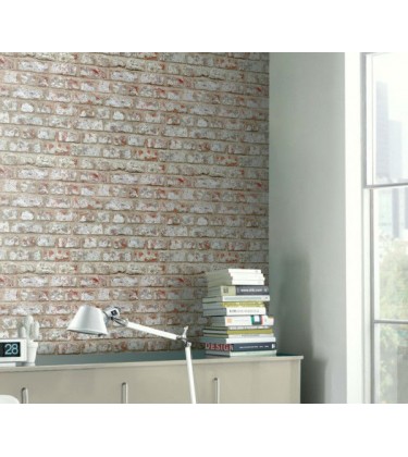 Rustic Brick Brown Wallpaper 5sqm