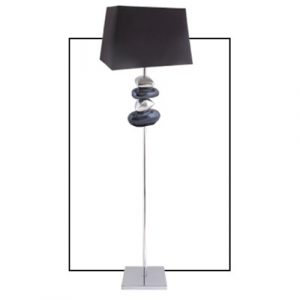 Pebble Floor Lamp Black 