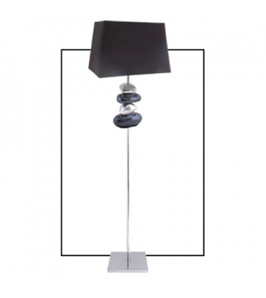 Pebble Floor Lamp Black 