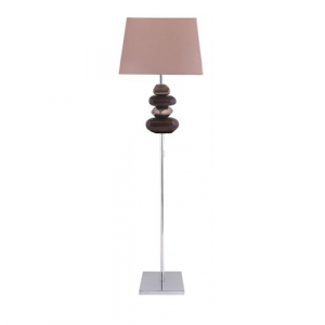 Pebble Floor Lamp Chocolate and Bronze 