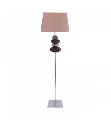 Pebble Floor Lamp Chocolate and Bronze 