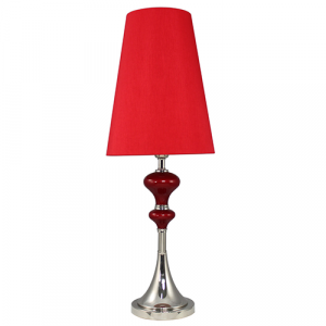 Red Venus Cone Shade Table Lamp