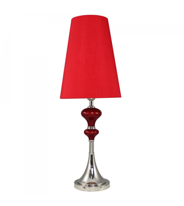 Red Venus Cone Shade Table Lamp
