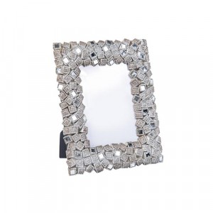 Enza Mosaic Nickel Photo Frame 4" by 6" 