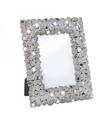 Enza Mosaic Nickel Photo Frame 5" by 7" 