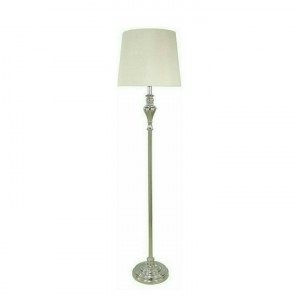 Chrome Floor Lamp Cream