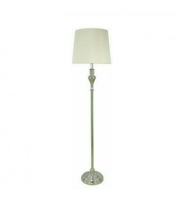 Chrome Floor Lamp Cream