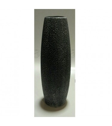 Black and Grey Textured Bullet Vase 30cm