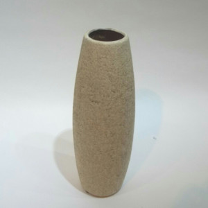 Cream Textured Bullet Vase 30cm