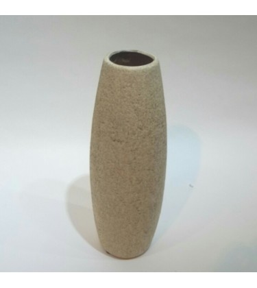 Cream Textured Bullet Vase 30cm
