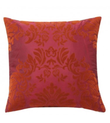 Flock Cushion Cover Red