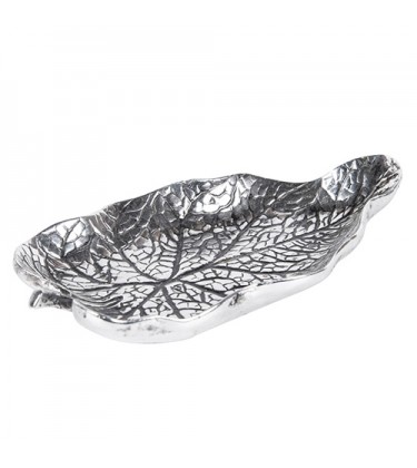 Silver Decorative Leaf Dish 20cm