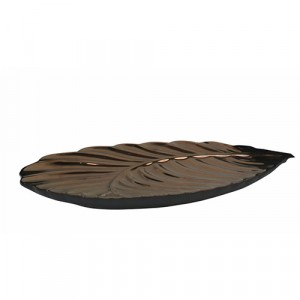 Bronze 3D Decorative Leaf Plate