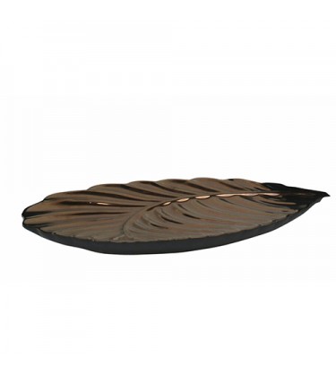 Bronze 3D Decorative Leaf Plate