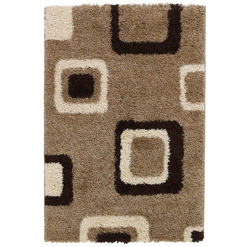 Mahesh Squares Beige Rug
