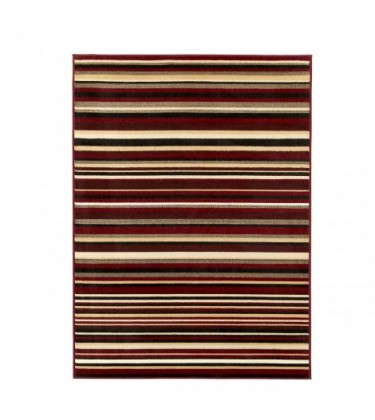 Mond Stripe Rug Red