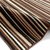 Mond Stripe Rug Brown