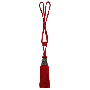 Vere Large Tassel Tieback Red (Pair)