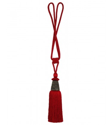 Vere Large Tassel Tieback Red (Pair)