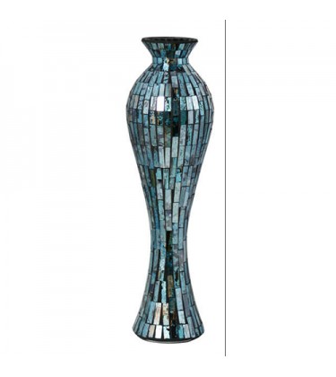 Blue Mosaic Tile Vase Small 55cm