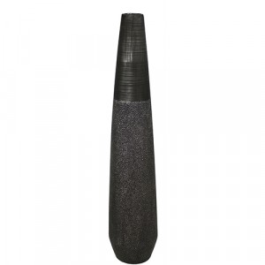 Textured Copper Tall Floor Vase 100cm