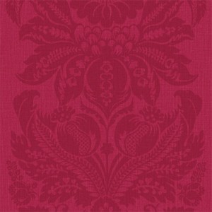 Large Damask Print Wallpaper Cerise 5sqm