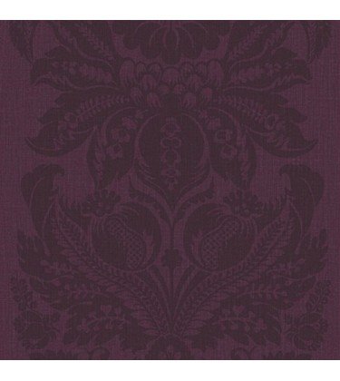 Large Damask Print Wallpaper Mulberry 5sqm