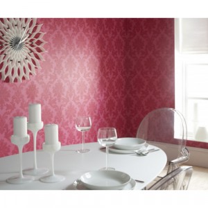 Ryon Pink Damask Wallpaper 5sqm