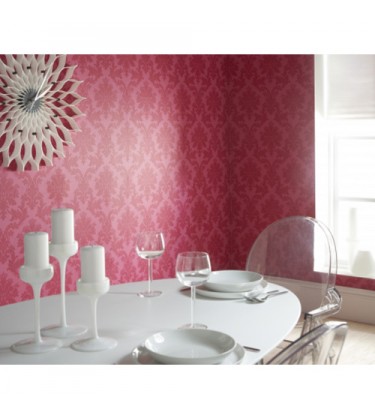 Ryon Pink Damask Wallpaper 5sqm