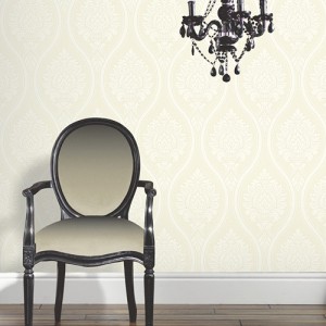 Rona Cream Damask Wallpaper 5sqm