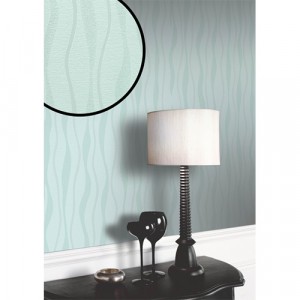 Glittery Blue Wavy Wallpaper 5sqm