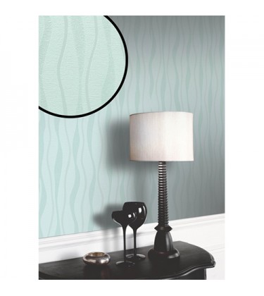 Glittery Blue Wavy Wallpaper 5sqm