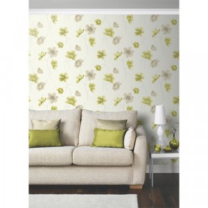 Taylar Motif Green Wallpaper