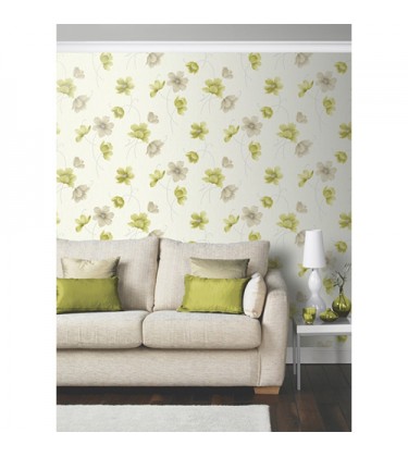 Taylar Motif Green Wallpaper