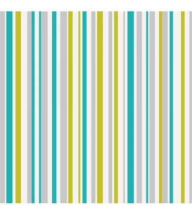 Super Stripe Teal and Green Wallpaper 5sqm