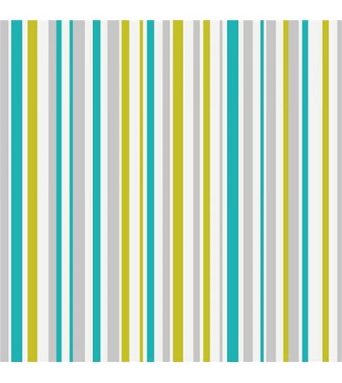 Super Stripe Teal and Green Wallpaper 5sqm