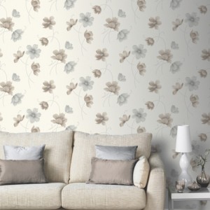 Taylar Motif Neutral Wallpaper 5sqm