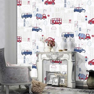 MotorMax Blue & Red Wallpaper (Kids)