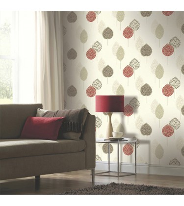 Ante Motif Red Wallpaper 5sqm