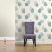 Ante Motif Teal Wallpaper 5sqm