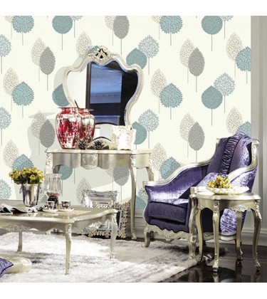 Ante Motif Teal Wallpaper 5sqm