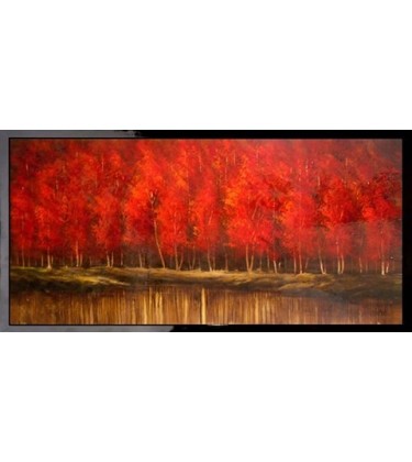 Crimson Morning High Gloss Large Wall Art