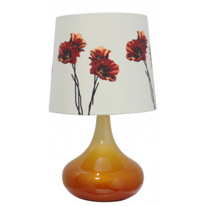 Orange Poppy Table Lamp