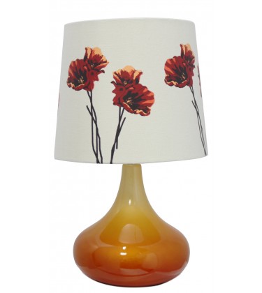 Orange Poppy Table Lamp