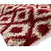 Madic Soft Shaggy Rug Red and Beige