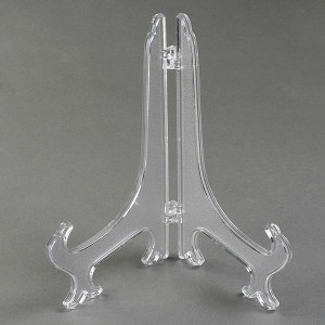 Clear Plate Stand Medium