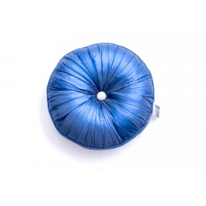 Large Round jewel Cushion Blue