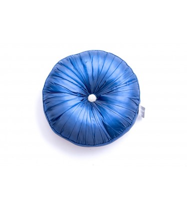 Large Round jewel Cushion Blue